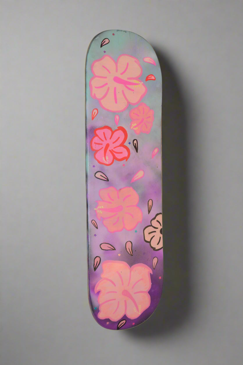 Flower power skateboard