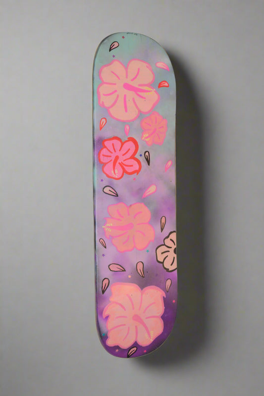 Flower power skateboard