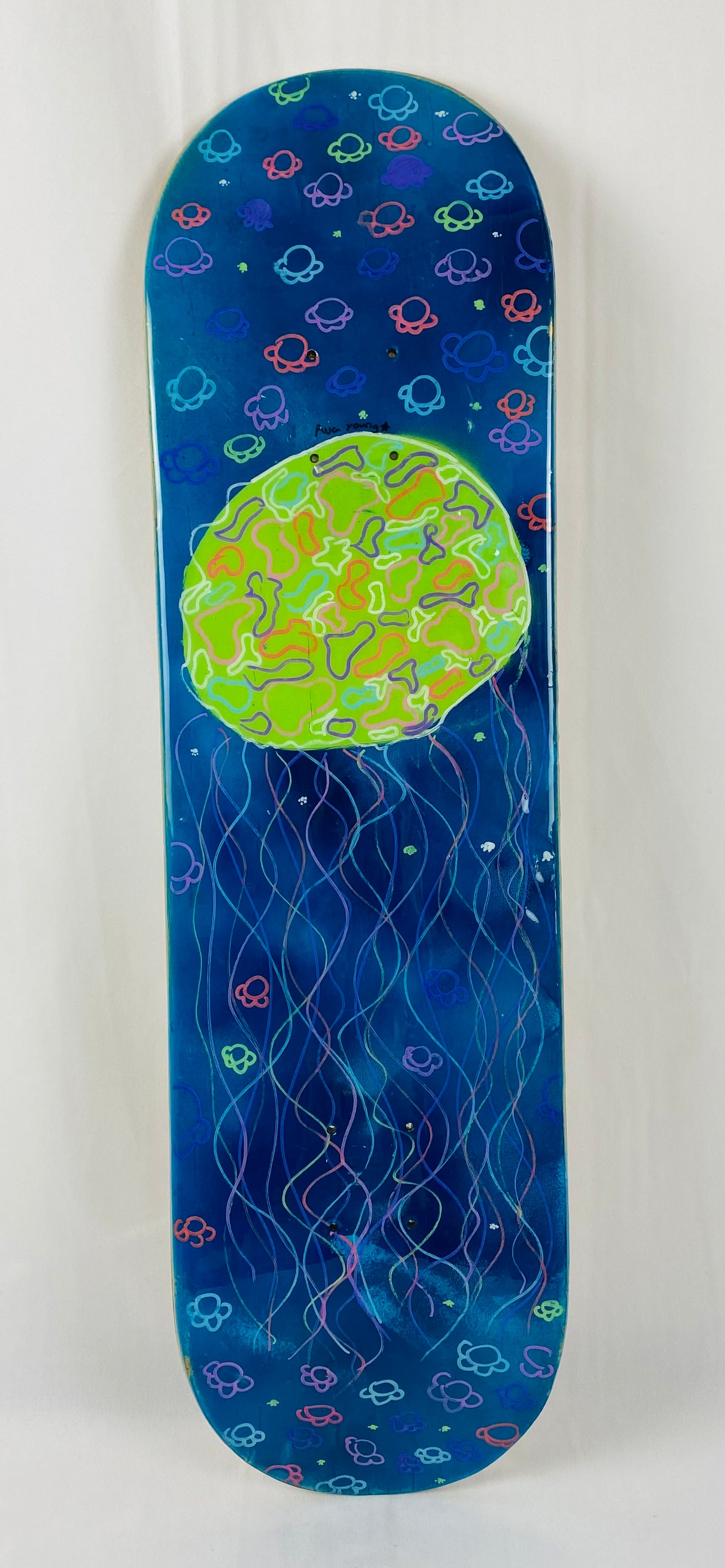Green Jellyfish Skateboard